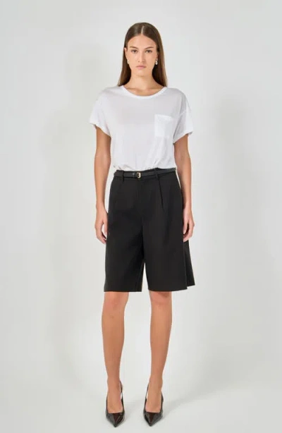 Grey Lab Modal Pocket T-shirt In White