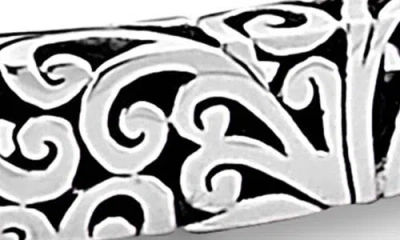 Samuel B. Scrollwork Hinge Bangle In Silver