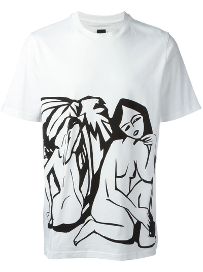 Shop Oamc Front Print T-shirt