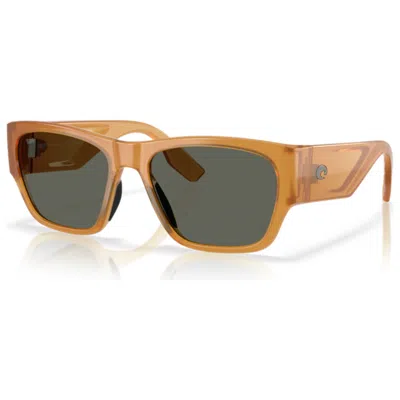 Costa Del Mar Suenos 57mm Polarized Rectangular Sunglasses In Brown