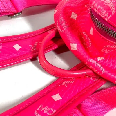 Pre-owned Mcm Pink Leather Backpack ()