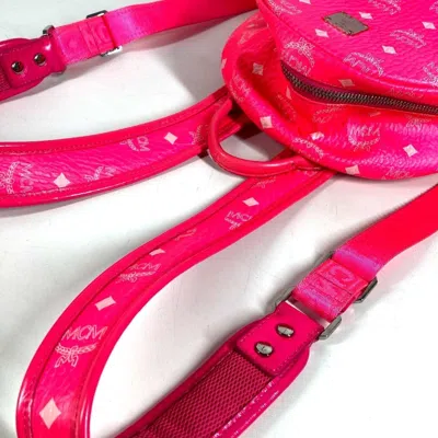 Pre-owned Mcm Pink Leather Backpack ()