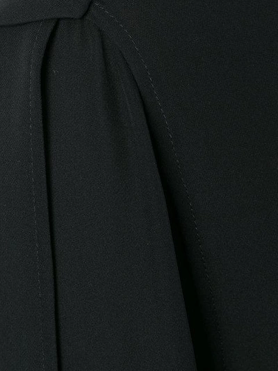 Calvin Klein Collection Belted Fluid Long-sleeve Shirtdress, Black ...