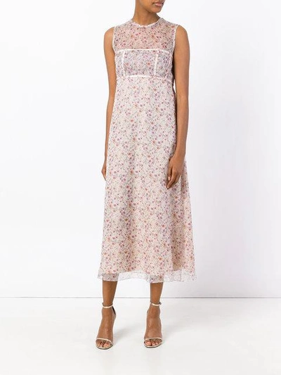 Shop Calvin Klein Collection Floral Print Dress