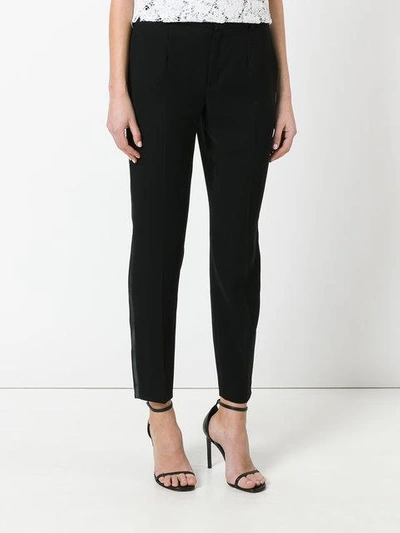 Shop Lanvin Tailored Trousers - Black