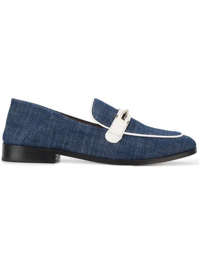 Shop Newbark Denim Melanie Loafers In Blue