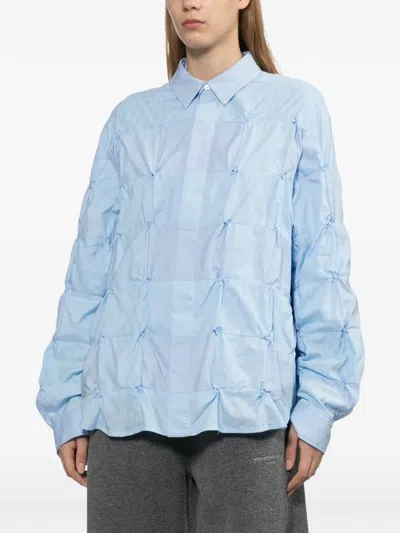 Ader Error 스모킹 자카드 셔츠 In Blue