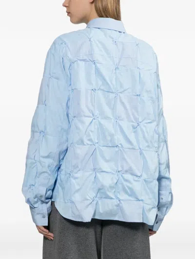 Ader Error 스모킹 자카드 셔츠 In Blue