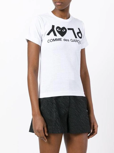 Shop Comme Des Garçons Play Inverted Logo T-shirt