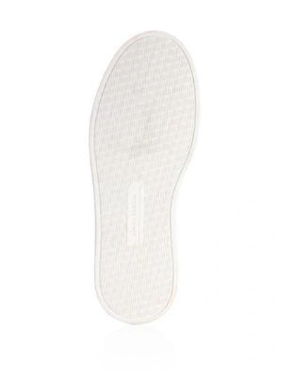 Shop Pierre Hardy Gem Leather Slider Sneakers In White