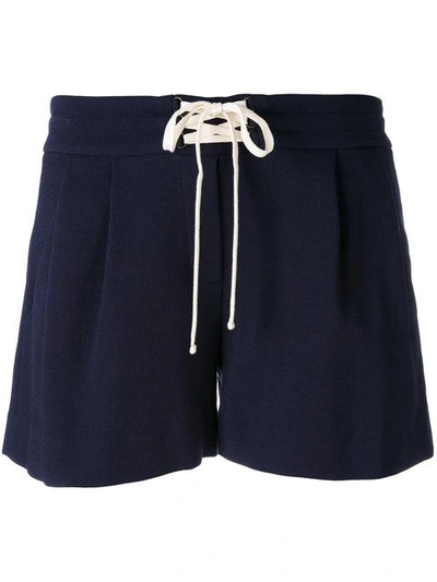 Shop Mr & Mrs Italy Casual Shorts In Blue