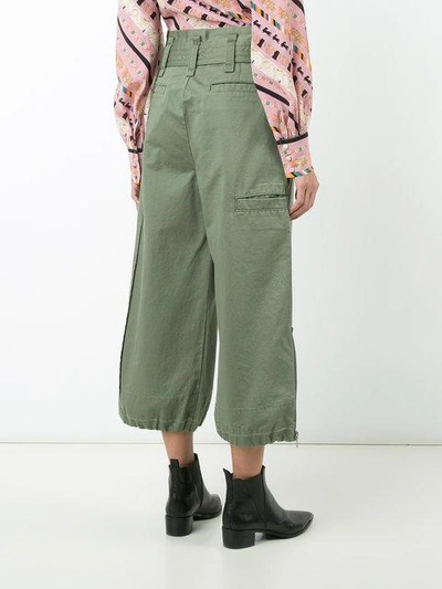 Shop Marc Jacobs Flared Cropped Trousers