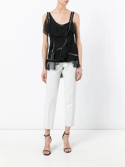 Givenchy One Shoulder Top In Black
