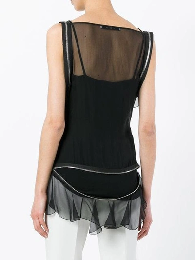 Givenchy One Shoulder Top In Black