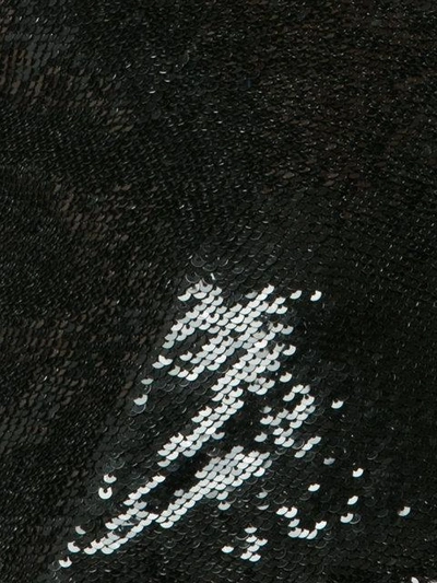 Shop Ashish Sequin Crop Top In Black