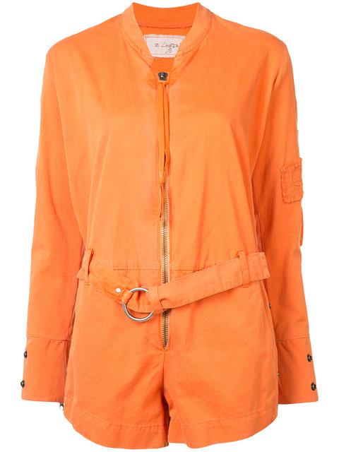orange belted playsuit