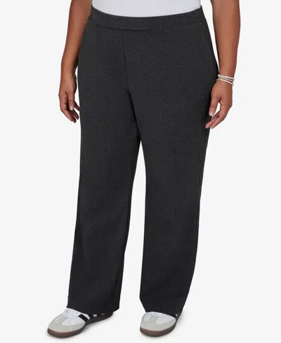 Ruby Rd. Plus Size Pull-on Straight Pants In Black