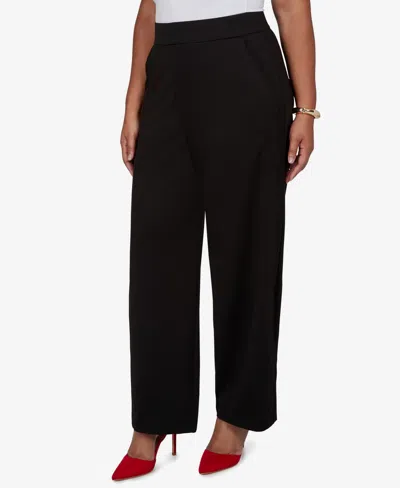 Ruby Rd. Petite Wide-leg Pull-on Pants In Black