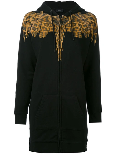 Marcelo Burlon County Of Milan Penelope Long Hoodie In Black-multicolor