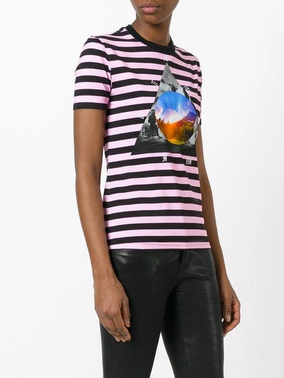 Shop Givenchy Stripe 'full Moon' T-shirt In Purple