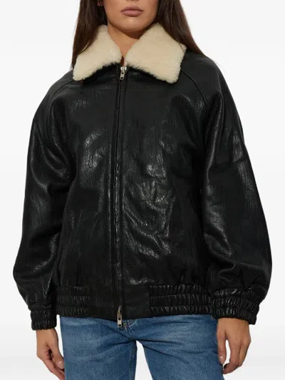 Stand Studio Tobie Leather Jacket In Black