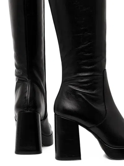 Jonak Paris Bryan Platform Square-toe Boots In Black