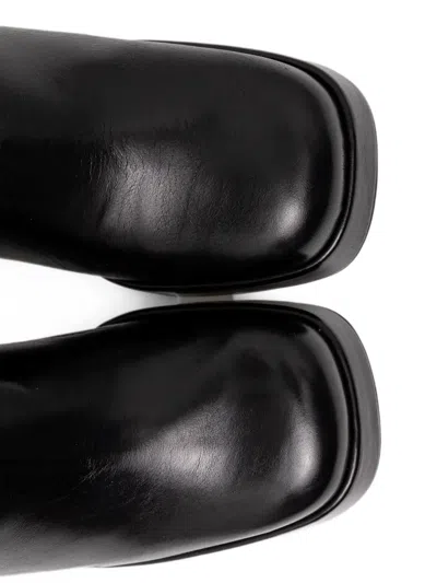 Jonak Paris Bryan Platform Square-toe Boots In Black