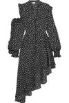 MAGDA BUTRYM Marbella asymmetric printed silk-crepe midi dress