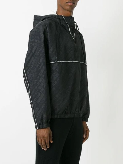 Shop Adidas Originals By Alexander Wang Windbreaker Jacket In Black