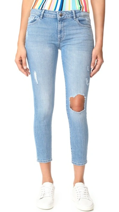 Dl1961 1961 Florence Cropped Skinny Jeans In Clifton