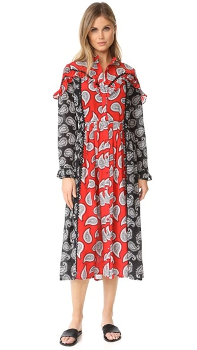 Shop Dodo Bar Or Mick Dress In Red Paisley