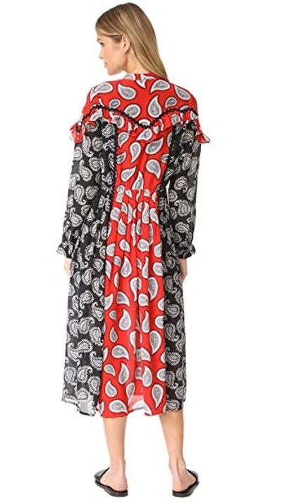 Shop Dodo Bar Or Mick Dress In Red Paisley