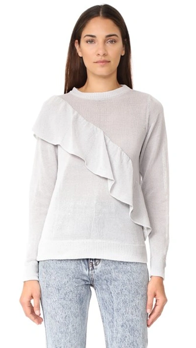 Iro Raja Ecru Ruffle Sweater