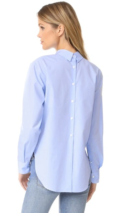 Shop Rag & Bone Calder Top In Baby Blue