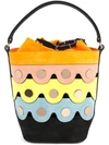 PIERRE HARDY Penny Lace Bucket bag,MV04SUEDEKIDMETALMULTIORANGE12044550