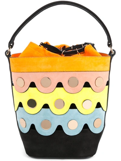Pierre Hardy Multicolor 'penny' Lace Bucket Bag