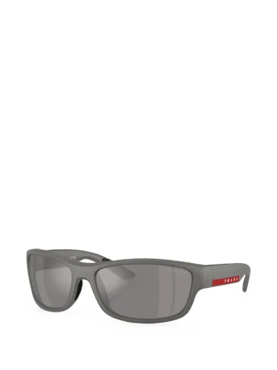 Prada Rectangle-frame Sunglasses In Gray