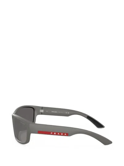 Prada Rectangle-frame Sunglasses In Gray