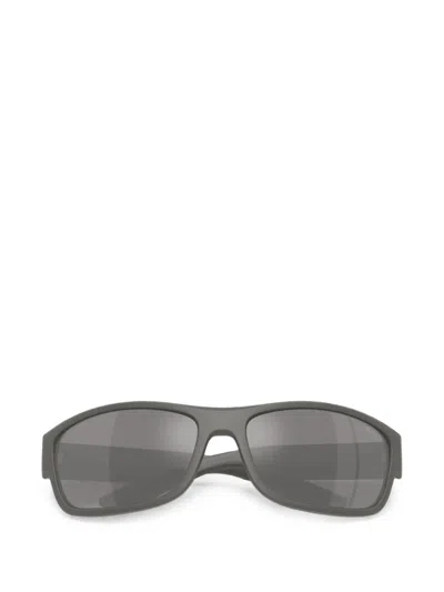 Prada Rectangle-frame Sunglasses In Gray