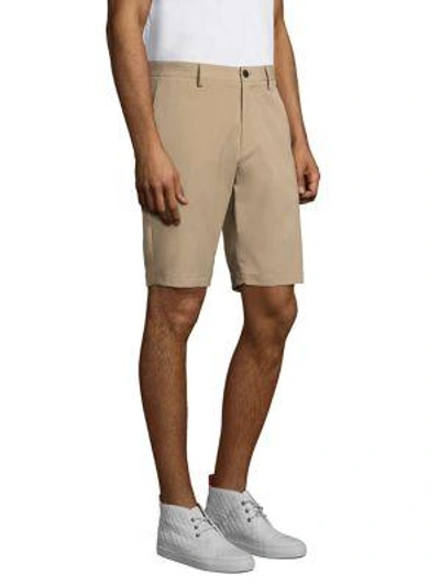 Shop Theory Zaine Zip-fly Shorts In Lepato