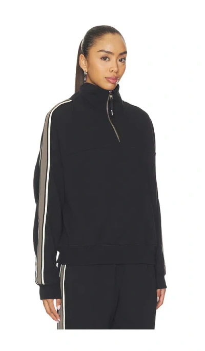 Splits59 Goldie Oversized Half Zip Pullover In Black