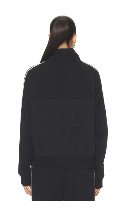 Splits59 Goldie Oversized Half Zip Pullover In Black