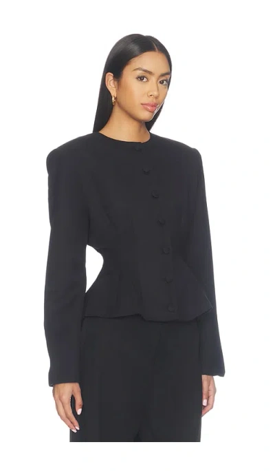 Aexae Wool Contoured Jacket In Black