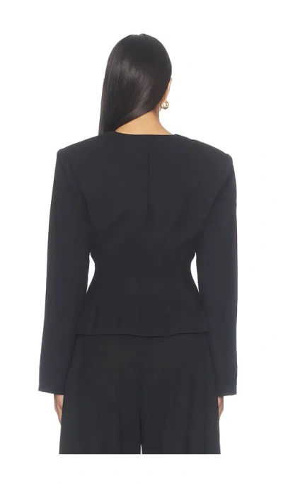 Aexae Wool Contoured Jacket In Black