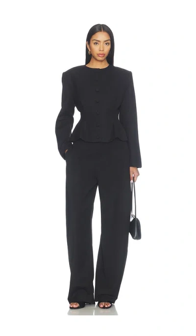 Aexae Wool Contoured Jacket In Black