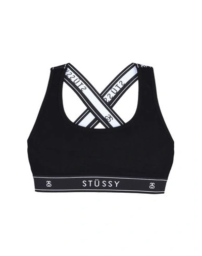 Shop Stussy Sports Bras And Performance Tops In Black