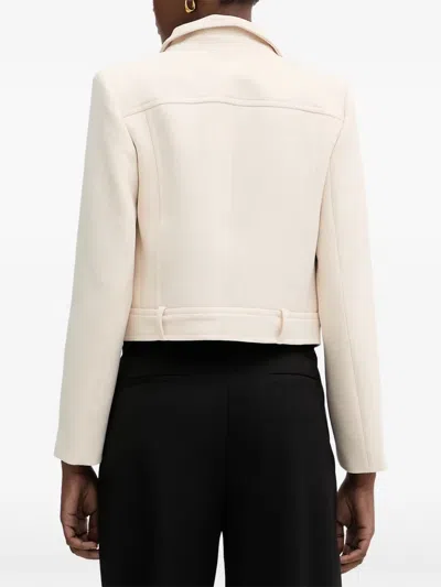 Morgan Button-up Flap-pocket Jacket In Gold