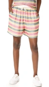 ASHISH Beaded Striped Shorts