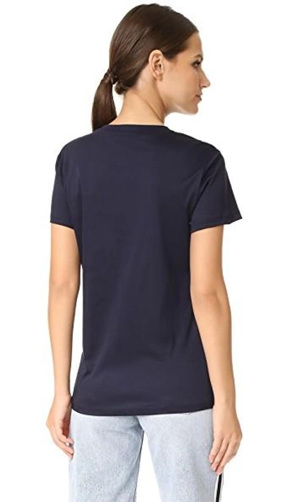 Shop Carven Short Sleeve T-shirt In Marine Fonce