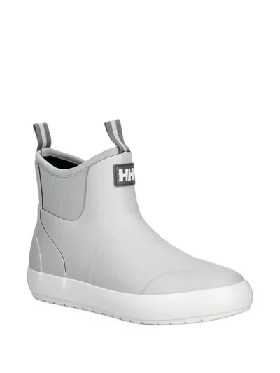 Helly Hansen Seaspray Logo-patch Pull-on Boots In Gray